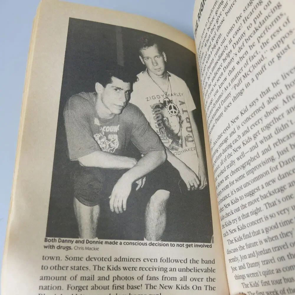 New Kids on the Block Biography Book Donnie Danny 1990 Boy Band Music NKOTB